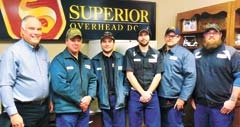 Owner Steve Lewis (far left) with his Superior team of technicians (L to R): Keith, Ben, Houston, John and Mark.