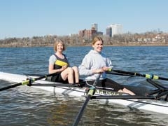 Rowing enthusiasts Christine LaBarre and Claudia Brierre invite you to attend the 19th annual Route 66 Regatta.