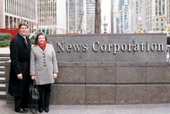 Ken Grant and Melanie Hasty-Grant, founders of Waterstone Private Wealth Management, on a recent business trip to New York City.