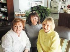 Rose Strawser (center), owner of Riverbend Nutrition, with Wendi Simmons (left) and Carrie Statler.