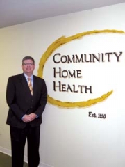 CEO and owner Chad Choat strives to provide warm, friendly home health care to the patients Community Home Health serves.
