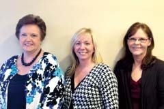 Board Member Cynthia Holtwick, Executive Director Melissa Muncy, and Administrative Assistant Debbie ­Marshall invite you to Spell-A-Round Creek County.