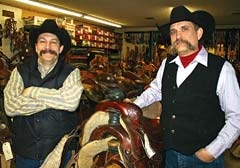 Greg and Brett Mock are third generation owners of Mock Brothers Saddlery, located west of Sand Springs and Tulsa on the Keystone Expressway.