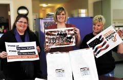 (L to R): Secretary Julie Dermody, 2nd Deputy Katie Staskal and 3rd Deputy Stacy Arnold, Rogers County Election Board.