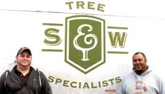 Joe Fansler and Bryan Merseburgh, S&amp;W Tree Specialists.