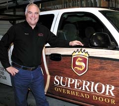 Steve Lewis of Superior Overhead Door has 35 years of ­experience in the industry.