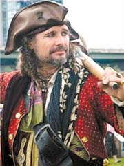 Captain Thom Bedlam, a pirate magician, is one of the new acts this year at the 15th annual Oklahoma Renaissance Festival at the Castle of Muskogee.