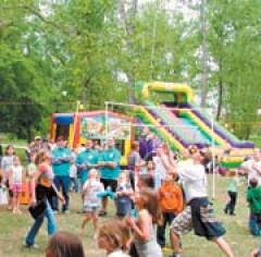 The Kids Zone at the Bixby BBQ ’n Musical Festival offers fun and games for kids of all ages.