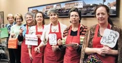 The Sip, Savor &amp; Shop planning committee includes (L to R): Dell Davis, Cindy Bissett, Event Chair Nancy Fitts, Carla Raney, Carolyn Peterson, Janice Whittaker and Rebekah Askew. (Not pictured: Perry and Pamela Stafford, Jenny Meeks.)