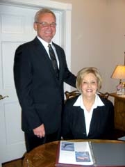 Kenny DeLozier and Gina Wilson of Rice Funeral Service.