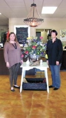 Jennifer Adams, left, and her mother-in-law and business partner, Patty Wylie, held their grand opening for Dirt Road Boutique on 
Saturday, April 5.