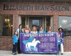 The Glamour Girls committee includes (L to R):Tessa Freeman, Leisa Toops, Kristin Roseberry, Lacey 
Hendrix, Nancy Phelps, Layla Freeman, Germaine Watkins and Avery Roseberry.