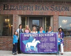 The Glamour Girls committee includes (L to R):Tessa Freeman, Leisa Toops, Kristin Roseberry, Lacey 
Hendrix, Nancy Phelps, Layla Freeman, Germaine Watkins and Avery Roseberry.