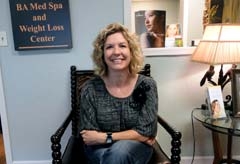 Monica Stubblefield, R.N., certified pelleter at BA Med Spa &amp; Weight Loss Center.