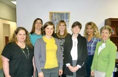 Staff members of Choices for Life (L to R): Tabitha Holt, Lisa Prescott, Lara King, April Jones, Seana Petri, Maria Carter and Melanie Johnson.