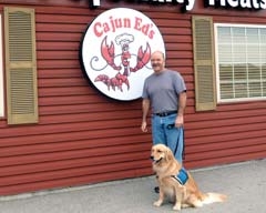 Cajun Ed is proud to support Phoenix, a Therapetics service dog, during the 12th annual Crawfest.