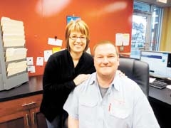 Liz and Randy Pruitt of Pruitt’s Auto Collision.