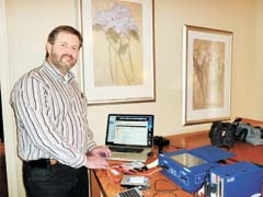 Digital detective Doug Gorden works with state-of-the-art equipment to uncover hidden computer secrets.