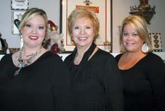 Sharon King Davis (center) and her three daughters own and operate the family business. Shown with Sharon are two of her daughters, Kalen Davis and Kasey Davis. (Not pictured is daughter Kelley Davis Chilcoat.)