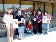 Committee members for the Route 66 Blowout include (L to R): 
Jessica Brose, Ryan Parnell, Mary Jo Stansbury, Larry Stansbury, Janet Beil, 
Gina Belk, Julie Clayton and Brean Fowler.