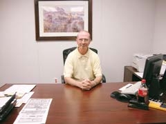 Joe Cooper, general manager of Blue Ribbon Chevrolet in 
Okmulgee, says his door stays open and customers are always welcome to visit him with questions or concerns.