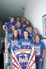 Fourth of July committee members (L to R): (bottom row) Amanda Munson, Sarah McCormick, Amanda Powers,
Channing Pulley, (row 2) TeLaun Shipman, Kristina Hillhouse, Gina Belk, (row 3) Mark Lawson, Clint Oare, and Tyler Roth.