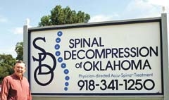 Rick Brewster, a PSO employee, credits Spinal Decompression of Oklahoma for bringing relief to his back and helping him to look forward to retiring in a few years so he can travel with his wife in their motor home around the country, and especially to visit their grandchildren in Houston more often.