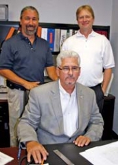 The Chris Nikel service team leaders include (L to R): Off Road Manager Wade Cheek, Service Manager Steve Jones and Parts Manager Theron Yohn.