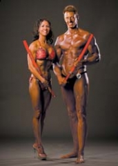 Husband and wife personal trainers Steve and Paula Dibbins ­competed as amateurs in the Battle of the Bodies exhibition in Tulsa.