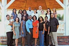 Members of Owasso’s Presence Theater Church invite you to join them in ­worship this Sunday: (Top row, L to R) The Boyd family, Raven, Deidra, ­Reagan and Bythe; The ­Watson family, Breanna, Brian, Tytus, Whitney and Aimee; (Bottom Row, L to R) ­The Peter family, Craig, Gavon and Rita; The Fruga family, Kambri, Pastor Alvin, Pastor ­Sennola and Shannon; and The Williams family, Rutha and Will.