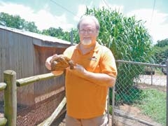 Frank Gaddy has been volunteering at Safari’s Interactive Animal Sanctuary since it opened 15 years ago.