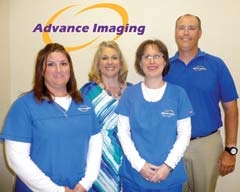 Candace Roberts, Peggy Trease, Barbara Ginn and Bob Fair welcome you to Advance Imaging.