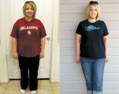 Whitney Alexander, second place ­winner, lost 18 pounds and 20 inches.