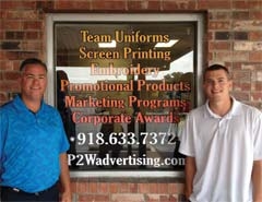Promote 2 Win Advertising owner Jeff Losornio and Tyler Grubb.
