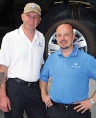 Fixed Operations Director Lloyd VanZant and Assistant Service Manager Danny Smiley invite you to stop by for a visit to see the all-new Service Xpress Center now at Volkswagen Tulsa.