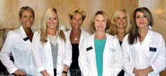 Staff members of Enhance Skin &amp; Body Medical Spa (L to R): Keeley Mead, Ashley Buchanan, CEO and owner Kaye Sanders, Pam Kirkendall, Julie Cormier and Tina Burke.