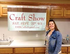Trista Hill invites everyone to Eastern Hills Baptist Church’s 4th annual Fall Craft Show.