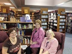 (L to R) Kathryn Bolen, vice president; Carol Wyatt, grant writer and acting treasurer; and Becky Jones, president.