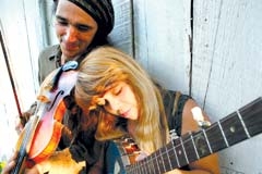 Folkgrass duo Still On The Hill closes out the UPCLOSE 
concert series on Jan. 21, 2014.