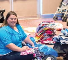 A shopper finds a few great bargains at Just Between Friends.