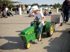 The kids’ pedal tractor pull will be held Saturday at 4 p.m. and is open to all children.