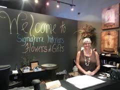 Owner and visionary Debbie Hunter in her new store front.