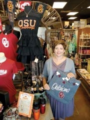 Owner Laura Sanders stocks everything you need to look great while you tailgate in the Surceé Game Day Boutique.