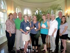 An Evening of Wine & Roses committee members (L to R): Barbie Raney, Scott Davidson, George Harrington, Deb Kirkpatrick, Mary Lou Havener, Dixie Bohannon, Lynn Wheatley, Rebecca Fernandez, JoAnn White, David White and Tracy Winters-Stow.