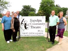 Sapulpa Community Theatre board members, from left: Karyn Maio, Sherry Whisman, Steve James, Donny Bailey and ­Angenene Gibbs.
