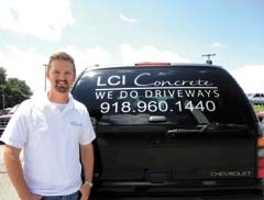 Kalan Paul, owner of LCI Concrete.