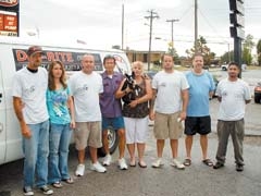 The Dri-Rite team (L to R): Robert Lira, Megan Lira, Jason Jones, Anthony Jones, Kathy Jones, Joshua Wilson, Curtis Rutherford and Johnny Rodrigues.