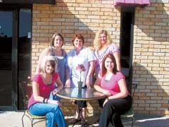The team at Inspired Hair Salon (L to R): (back row) Erica Brown, Tama Breen, Christina Westergard, (front row) Whitney Jenkins and Sarah Rhine.