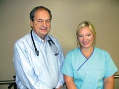 Dr. David Duncan and Clinician Erin Koscheski 
of Axis HealthCare.