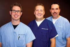 Doctors Shane Tewis, Mark Harwood, and Tim Regan ­provide quality care and affordable prices at Dentures &amp; Dental Services in Broken Arrow.
